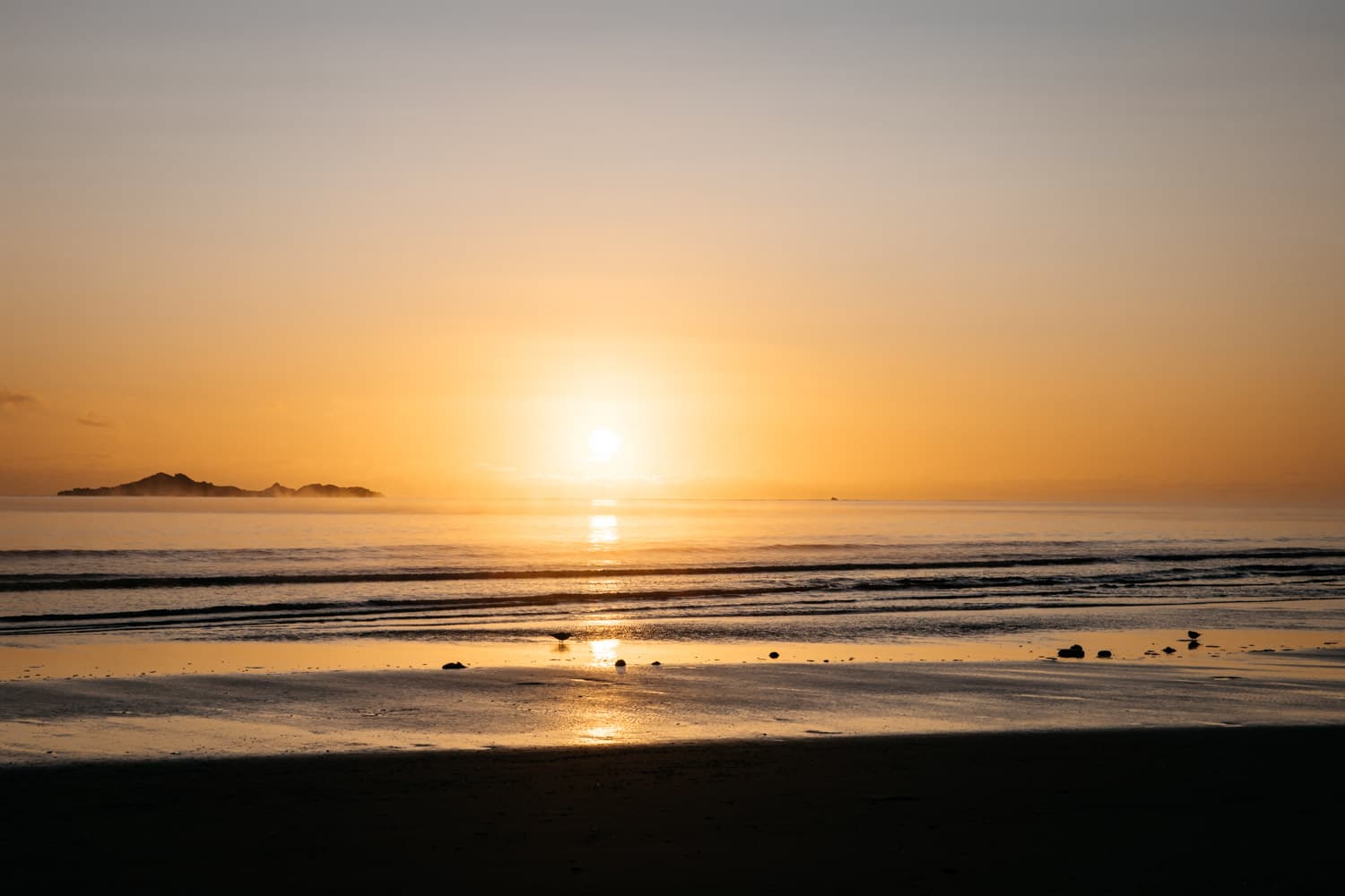 Sunrise over Sisters Island